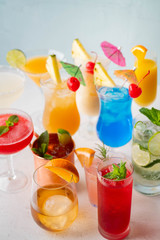 variety of summer cocktail image