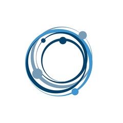 Orbit Tech Logo Template Design. Creative Vector Emblem, for Icon or Design Concept. © Taawon