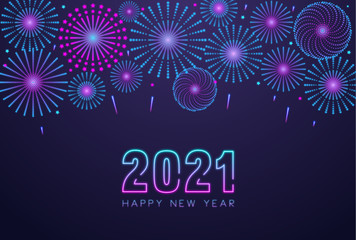 Happy New Year 2021 | Fireworks Background