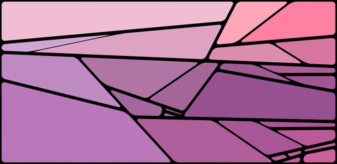 Colorful illustration with black space. Abstract geometric pattern. Mosaic background. Geometrical multicolored shapes.