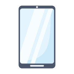 smartphone device technology digital isolated on white background