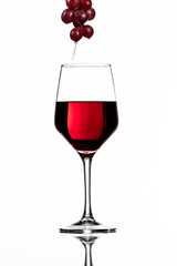 COPA DE VINO CON RACIMO SUSPENDIDO