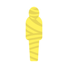 mummy icon image, flat style