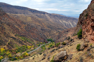 Fototapeta na wymiar Armenia View from Noravank