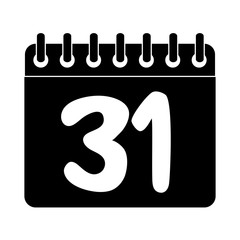 happy halloween, calendar date trick or treat party celebration silhouette icon