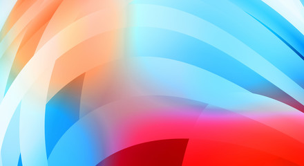Abstract background with colorful gradient. Vibrant graphic wallpaper with stripes design. Fluid 2D illustration of modern movement.