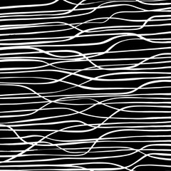 White and black vector. Grunge background. Abstract brush pattern. - 372369467