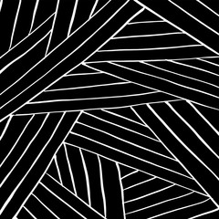 White and black vector. Grunge background. Abstract brush pattern. - 372369682
