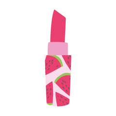 watermelon lipstick cosmetic makeup isolated white background