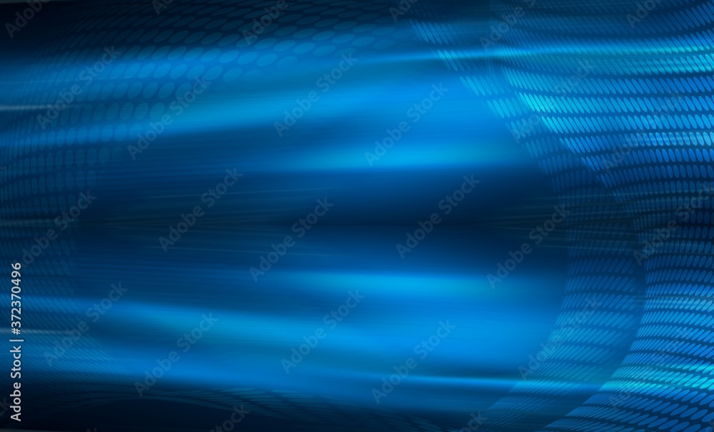 Poster blue gradient abstract background effect halftone glowing dots graphic blurred, hi-tech concept data