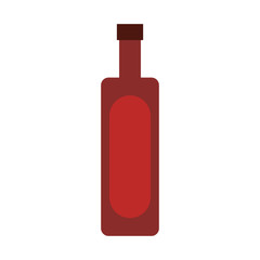 bottle of wine, on white background vector illustration design