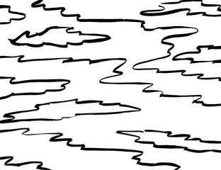 White and black vector. Grunge background. Abstract brush pattern. - 372370887