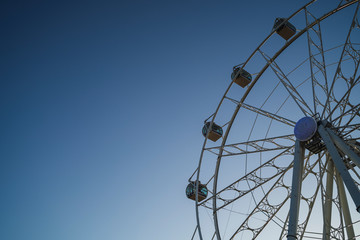 Noria a contraluz en sanlucar d ebarrameda