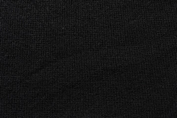 Black Viscose and Nylon fabric background high-resolution texture