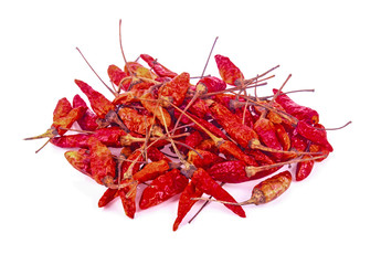 Fototapeta premium Dried red chili pepper isolated on white background