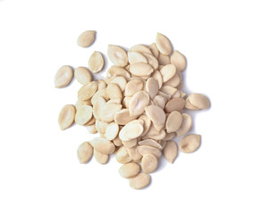 pumpkin seeds isolated on white background