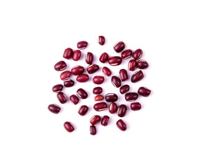 red bean adzuki isolated on white background