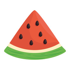 fresh and healthy slice of watermelon vector illustration design