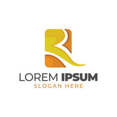 Abstract R letter logo