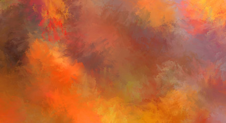 Abstract background of colorful brush strokes. Brushed vibrant wallpaper. Painted artistic creation. Unique and creative illustration.