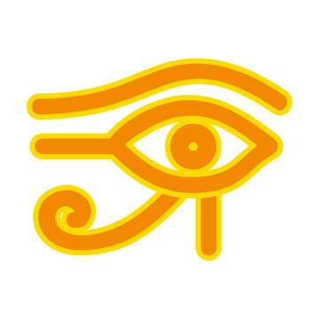 eye of ra icon, flat style