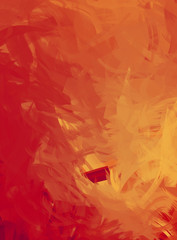 2D illustration of colorful brush strokes. Decorative texture painting. Vibrant paint pattern backdrop.