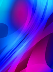 Abstract background with colorful gradient. Vibrant graphic wallpaper with stripes design. Fluid 2D illustration of modern movement.