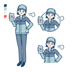 simple delivery woman_cashless-trouble