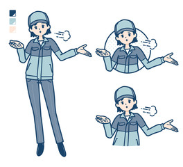 simple delivery woman_despair-gesture