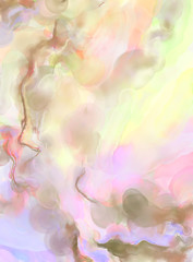 Watercolor brushstrokes. Modern art. Abstract texture. 2d illustration. Expressive handmade watercolors on surface. Colorful backdrop. Multi color backdrop. Contemporary wall art.