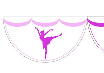ballet dancer vector illustration