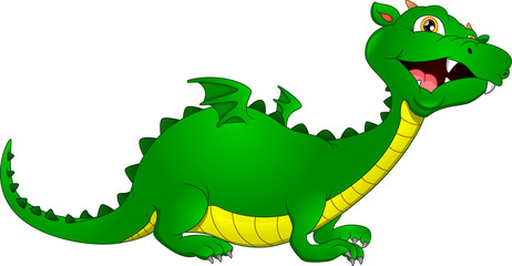 Fototapeta premium cute dragon cartoon