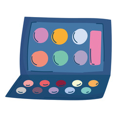 makeup palette color eyeshadow palette isolated white background