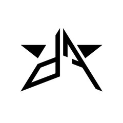 Initial Star Monogram Logo DF