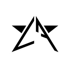 Initial Star Monogram Logo VF