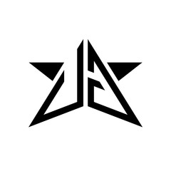 Initial Star Monogram Logo UG