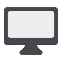 Computer icon vector illustration in flat style for any projects