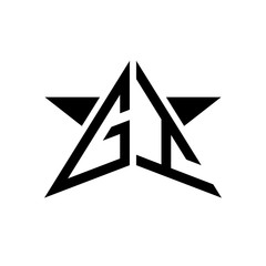 Initial Star Monogram Logo GI