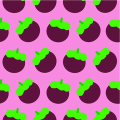 Vector illustration mangosteen web icon set. and background