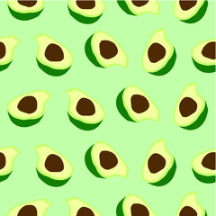 Vector illustration Avocado web icon set. and background