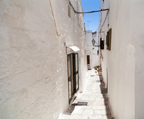 italian narrow street in old Italian town
