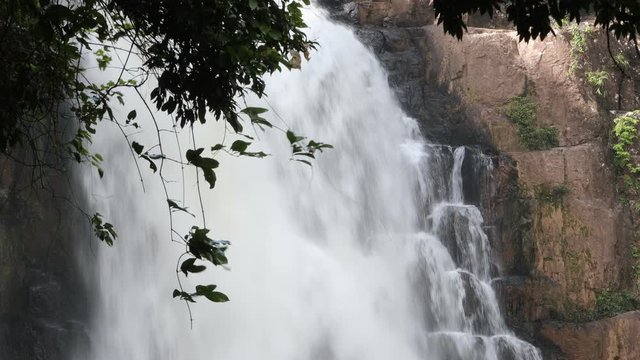 Waterfall in the forest, Haew Narok waterfall, The largest waterfall in Khao Yai National Park, Thailand
