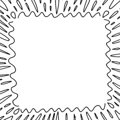 Hand-drawn sketch frames in doodle style.