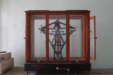 shelving in an abandoned room