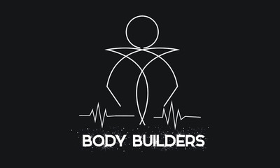 Body Builder Logo. This logo suitable for beauty minimal logo