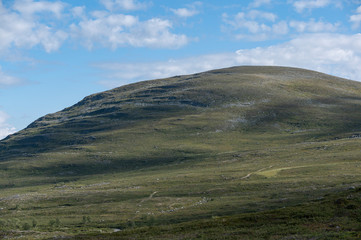 mountain landscape with blue sky