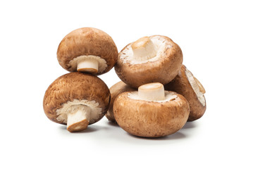 Tasty mushroom isolated on white background.