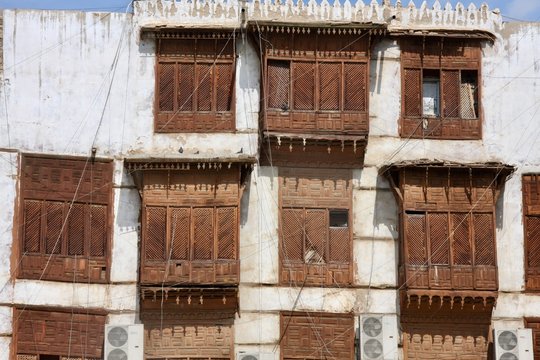 Coral Houses in Al-Balad, the Ancient Heart of Jeddah, Saudi Arabia