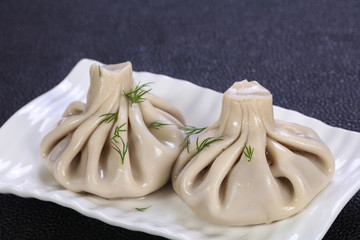 Caucasian traditional Khinkali