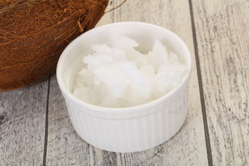 Dietary Coconut oil in the bowl